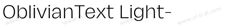 OblivianText Light字体转换
